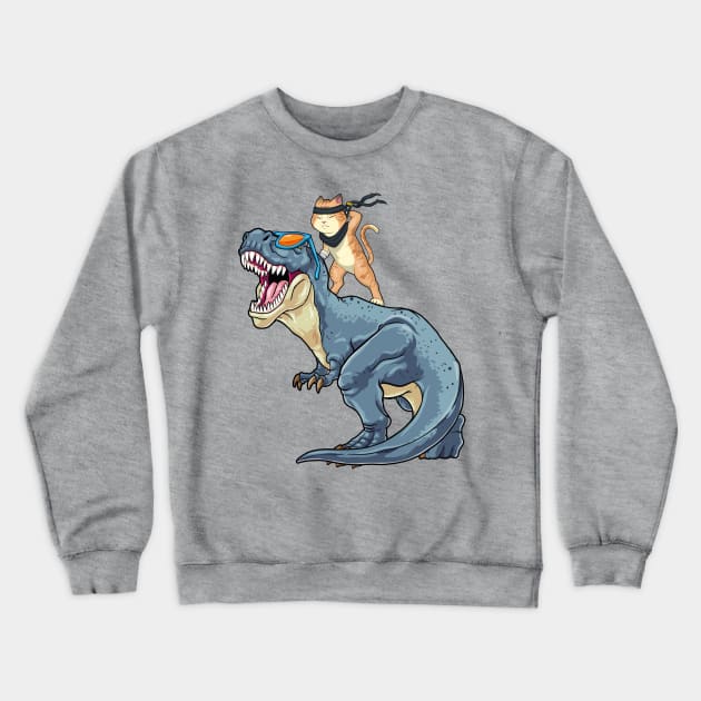 Feline Warrior Crewneck Sweatshirt by GoshWow 